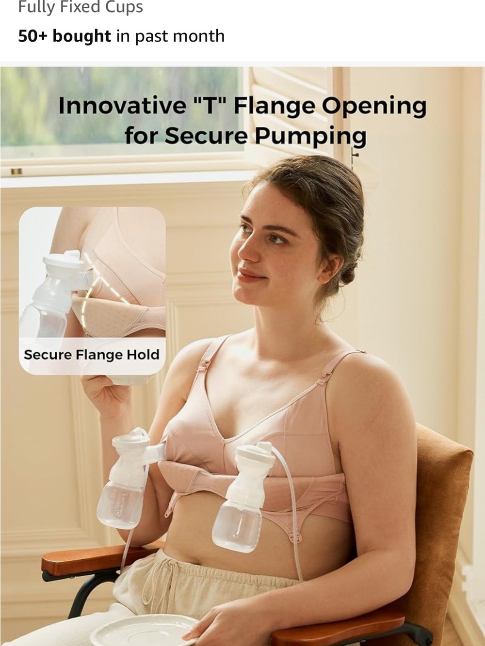 Momcozy Hands-Free Wireless Pumping and nursing bra - Picture 5 of 8